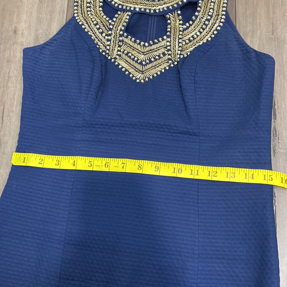 Lily Pulitzer Carlton shift dress beaded neckline - Picture 9 of 11